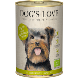 DOG'S LOVE Hunde Nassfutter BIO HUHN  - 400 g