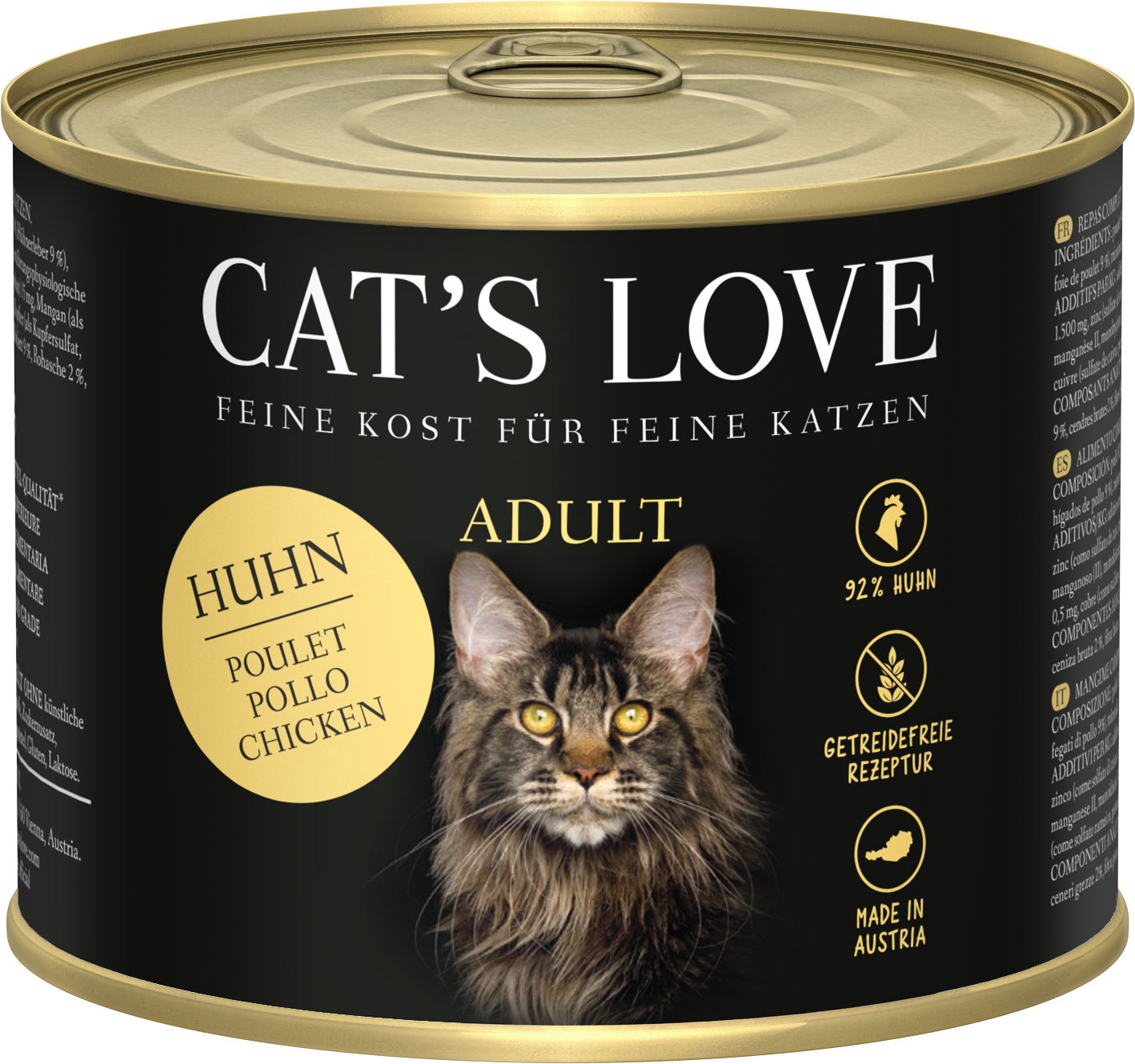 CAT'S LOVE Mokra mačja hrana ADULT - čisti piščanec