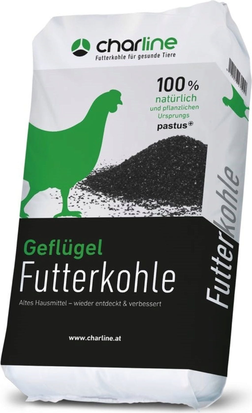 CharLine Futterkohle-Granulat für Geflügel - 14 kg