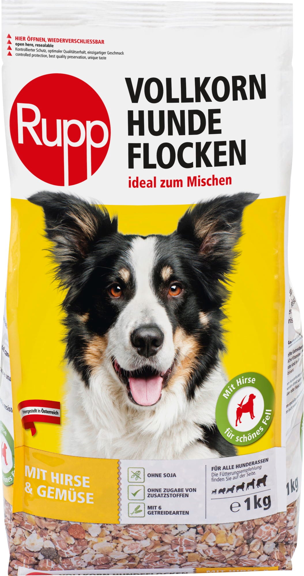 Rupp Vollkornhundeflocken mit Gemüse - 1 kg