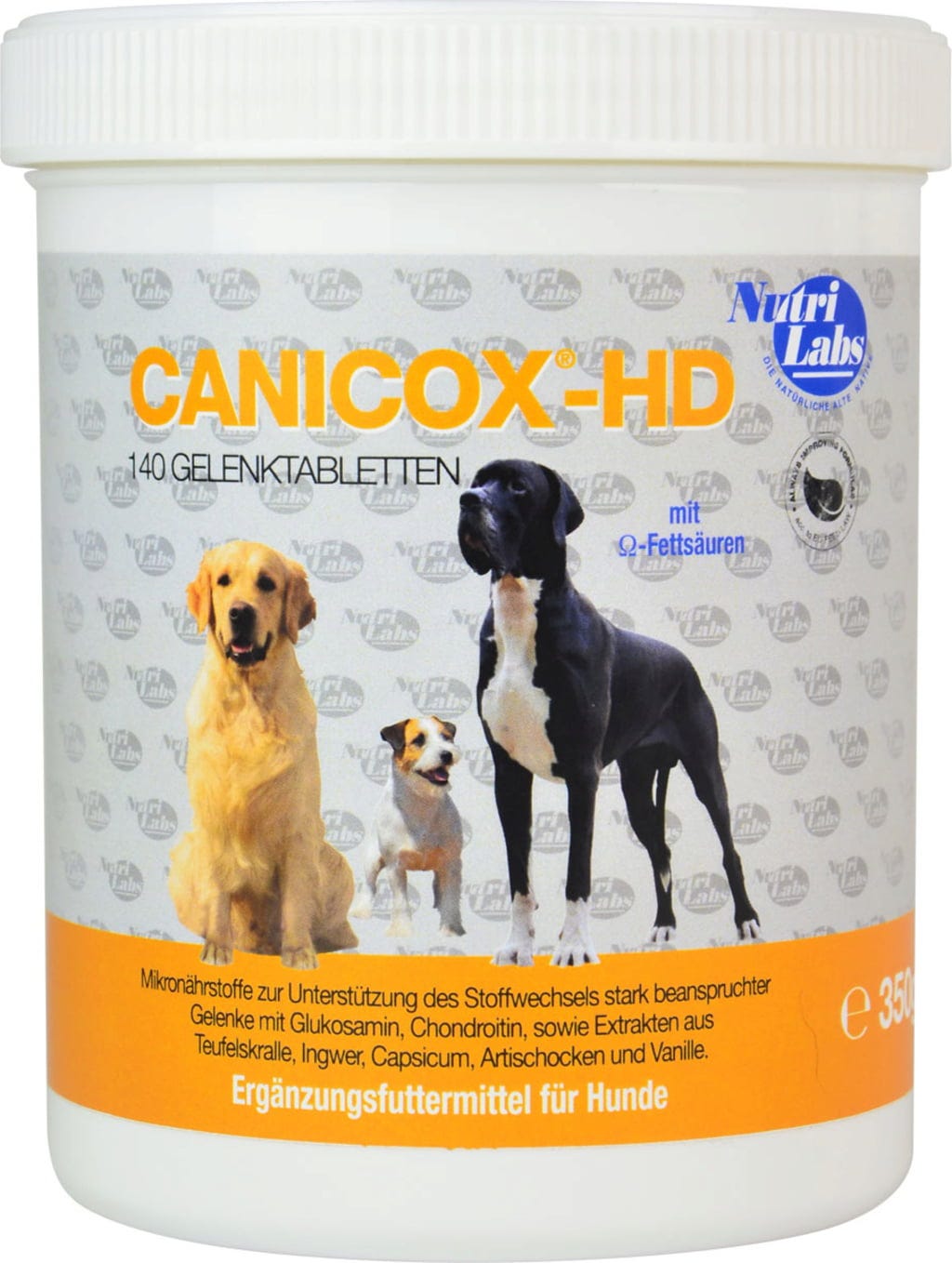 NutriLabs CANICOX-HD Kautabletten für Hunde - 140 Kautabletten