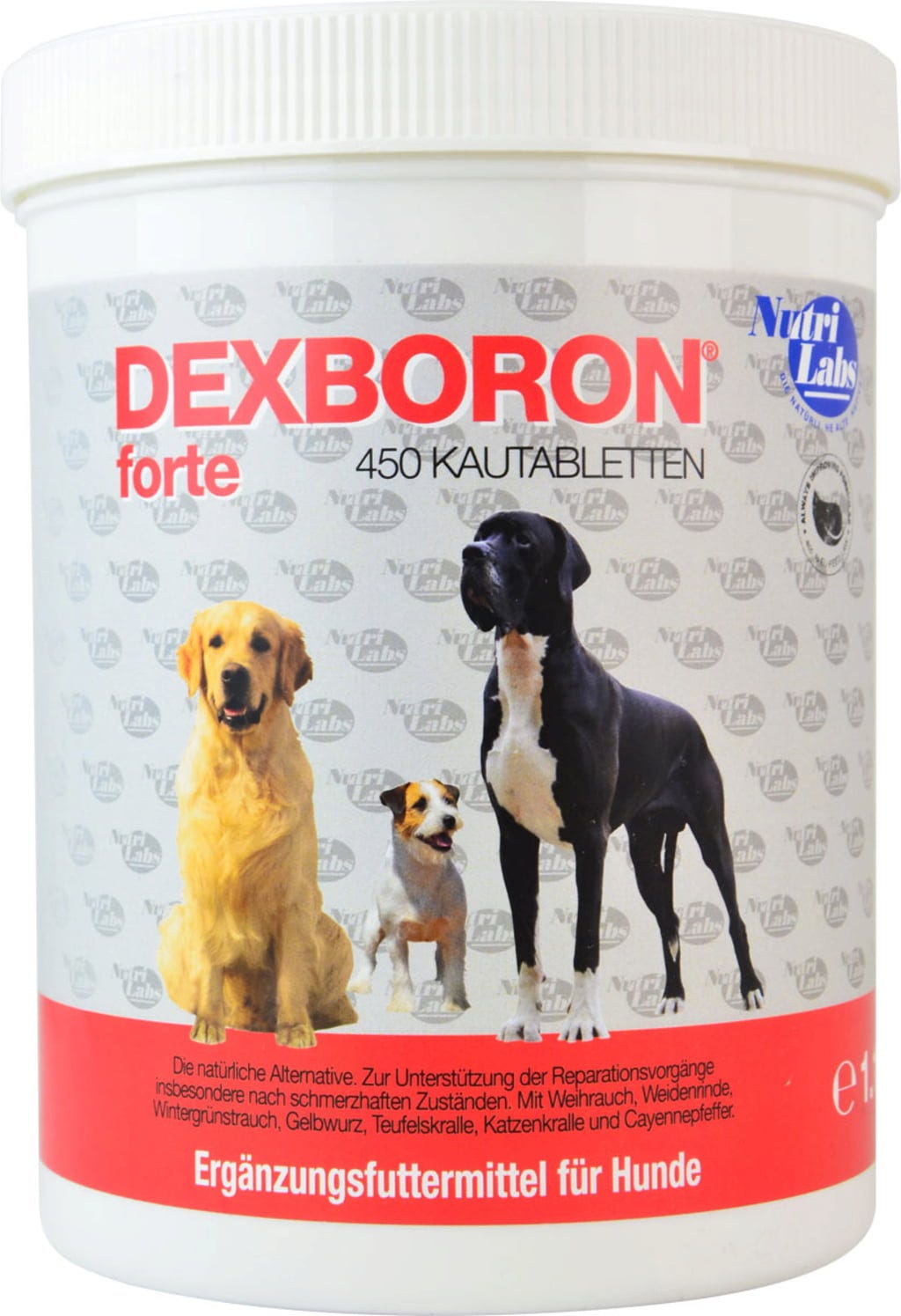 NutriLabs DEXBORON FORTE Kautabletten für Hunde - 450 Kautabletten