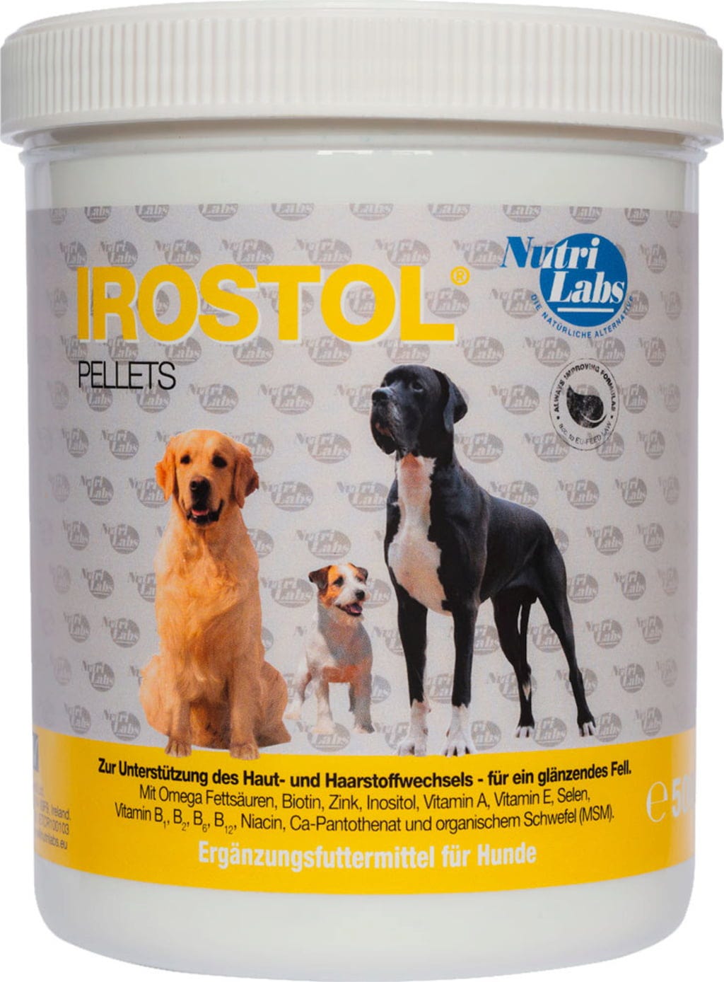 NutriLabs IROSTOL Pellets für Hunde - 500 g