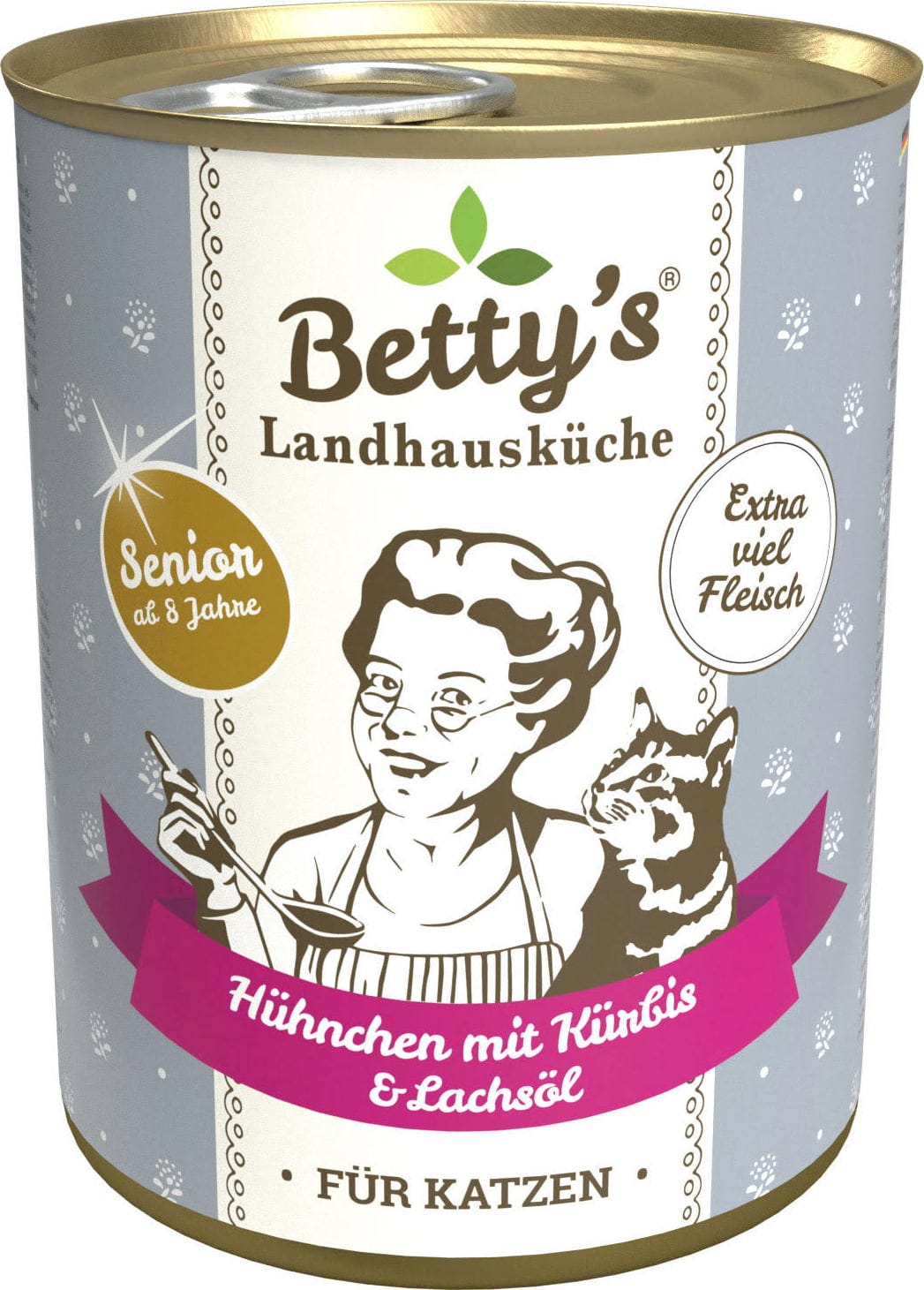 Betty's Landhausküche Senior Hühnchen mit Kürbis & Lachsöl - 400 g