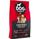 Dog's Favorite Cibo Secco - Chunks con Manzo - 15 kg
