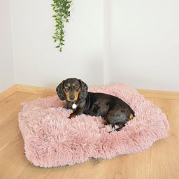 Duvoplus Rechteckiges Hundebett 'Snug' rosa - S