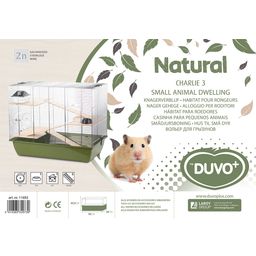 Duvoplus Nagerkäfig 'Natural CHARLIE 3' olivgrün - 1 Stk