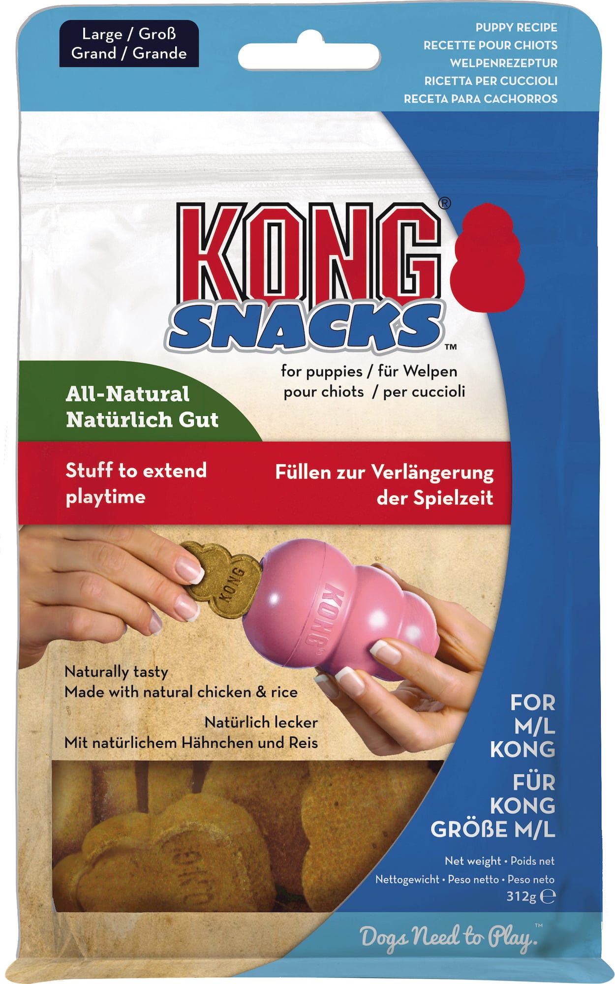 Hundesnack KONG Snacks Puppy - Large