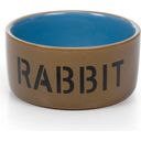 beeztees Kaninchennapf Rabbit Blau/Beige