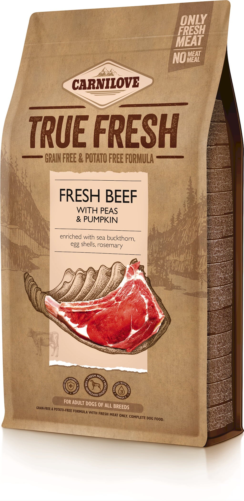 Carnilove Trockenfutter Fresh Beef - Adult - 11,4 kg