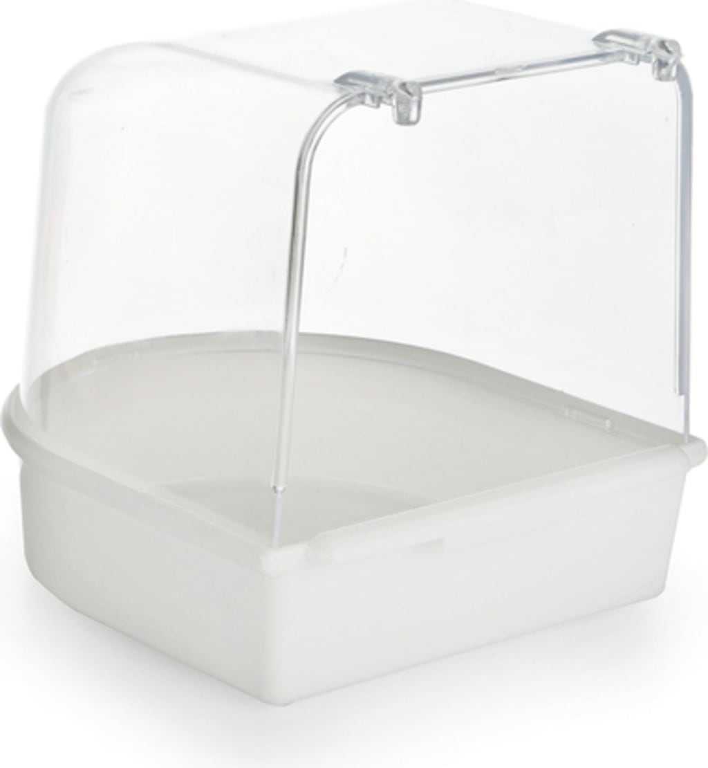Badehaus Kunststoff 13x13x13 cm, Weiss