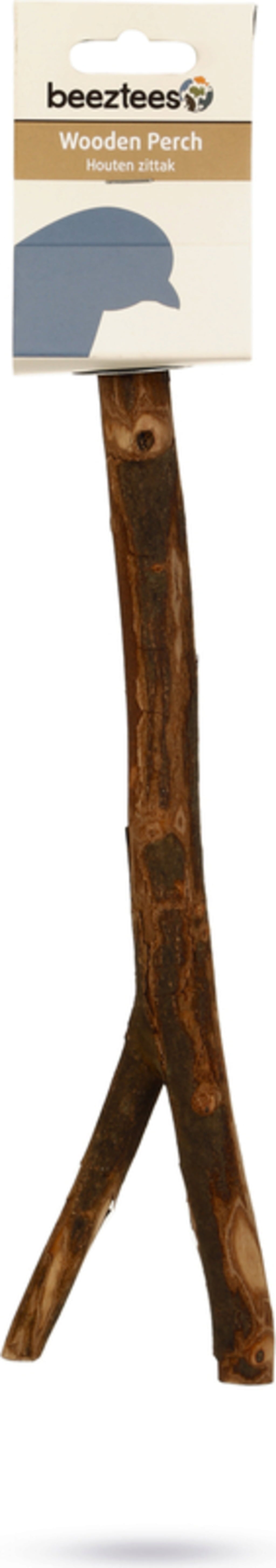 beeztees Sitzstange Holz mit Halter - 30,5 cm