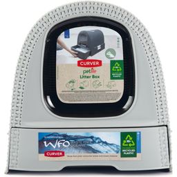 Curver Petlife Katzentoilette Rattanoptik Grau - 1 Stk