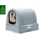 Curver Petlife Katzentoilette Rattanoptik Hellblau