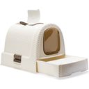 Curver Petlife Katzentoilette Rattanoptik Weiss - 1 Stk