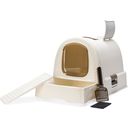 Curver Petlife Katzentoilette Rattanoptik Weiss - 1 Stk