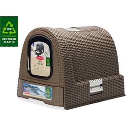 Curver Petlife Katzentoilette Rattanoptik Mokka - 1 Stk