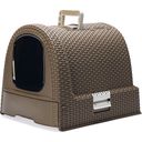 Curver Petlife Katzentoilette Rattanoptik Mokka - 1 Stk