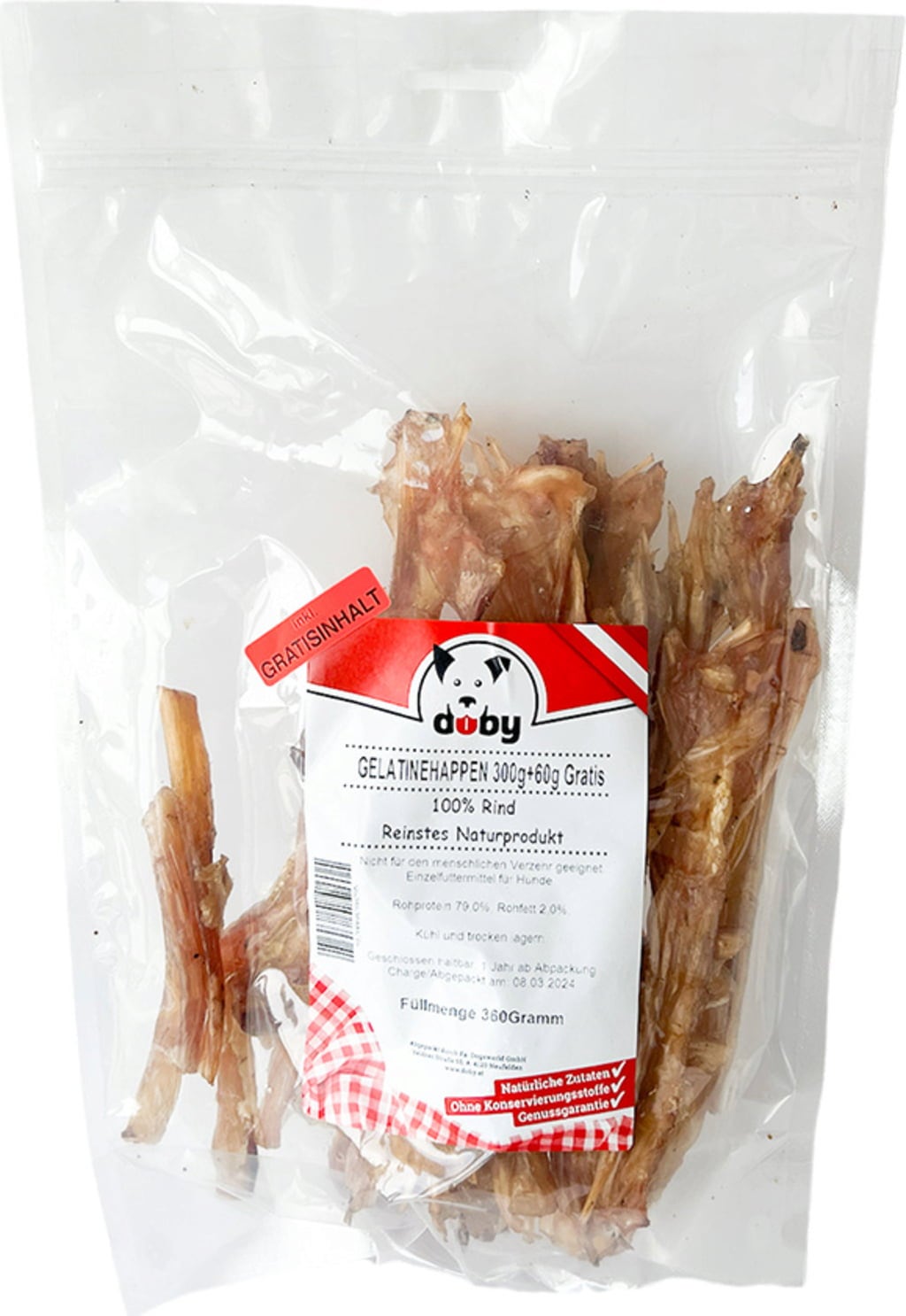 Doby Gelatinehappen 300g+60g gratis - 1 Pkg