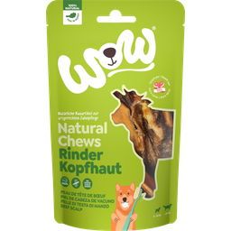 WOW Natural Chews Rinderkopfhaut - 350 g