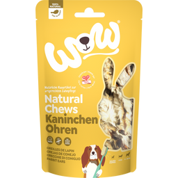 WOW Natural Chews Kaninchenohren - 120 g