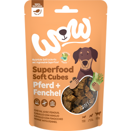 WOW SUPERFOOD Soft Cubes Pferd + Fenchel - 150 g