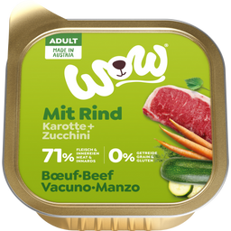 WOW ADULT mit Rind, Karotte + Zucchini - 150 g