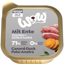 WOW SENIOR mit Ente, Seealge + Süßkartoffel - 150 g