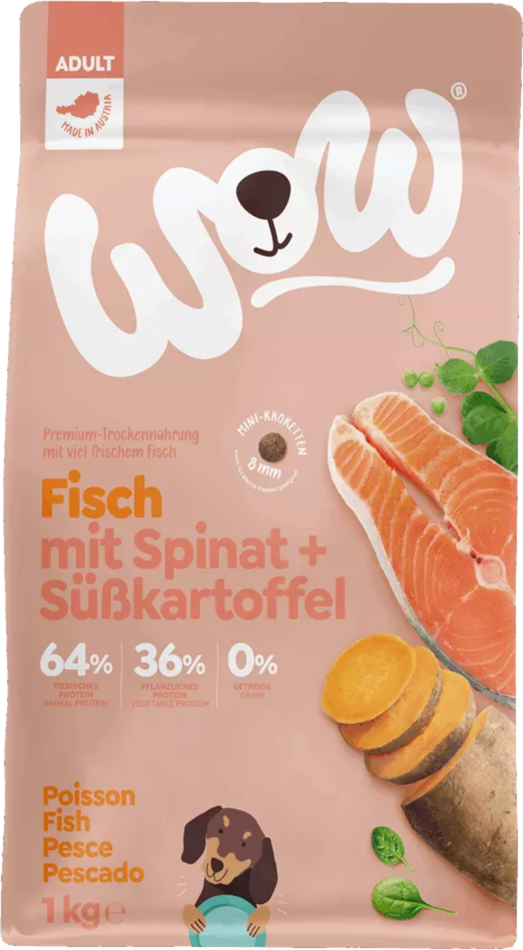 ADULT Fisch Minis Trockenfutter, 1 kg
