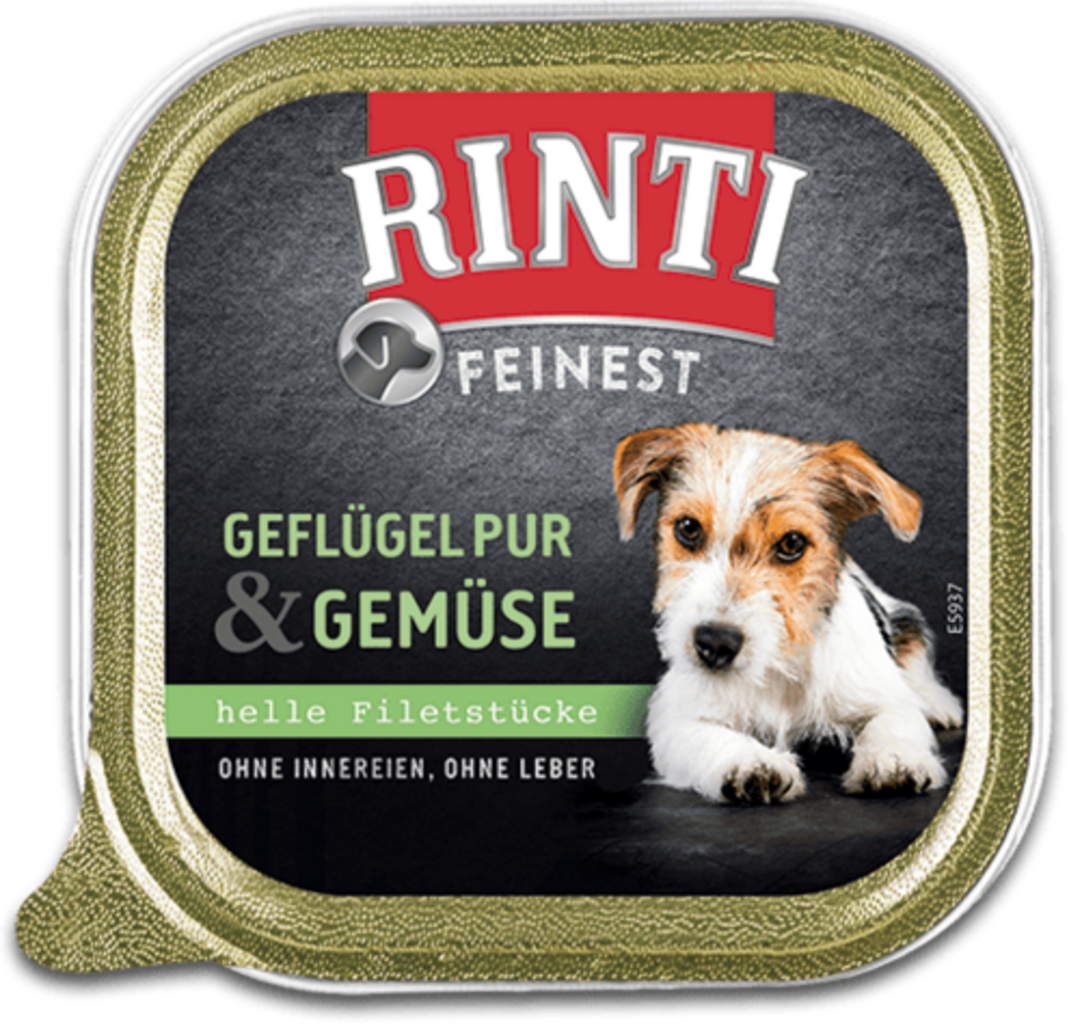 Rinti Feinest 150g Schale - Geflügel Pur+Gemüse