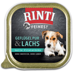Rinti Feinest 150g Schale - Geflügel Pur+Lachs