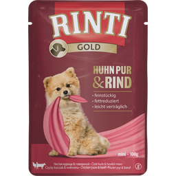 Rinti Gold pur Portionsbeutel 100g - Huhn+Rind