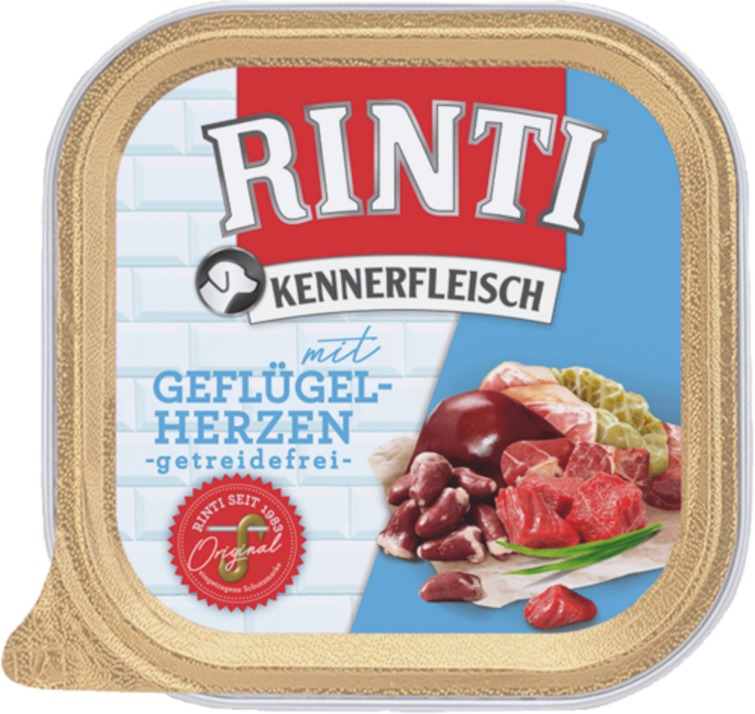 Rinti Kennerfleisch Schale 300g - Geflügelherzen