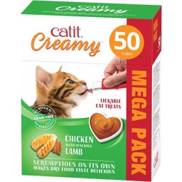 Catit Creamy Huhn & Lamm - 50er Pack