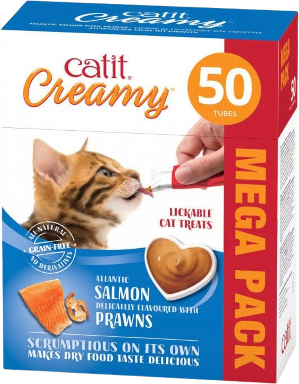 Catit Creamy Lachs & Garnelen - 50er Pack