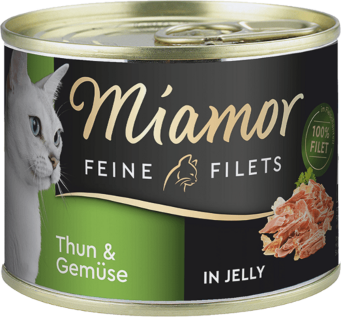 Miamor Filets in Jelly Dose 185g - Thunfisch+Gemüse