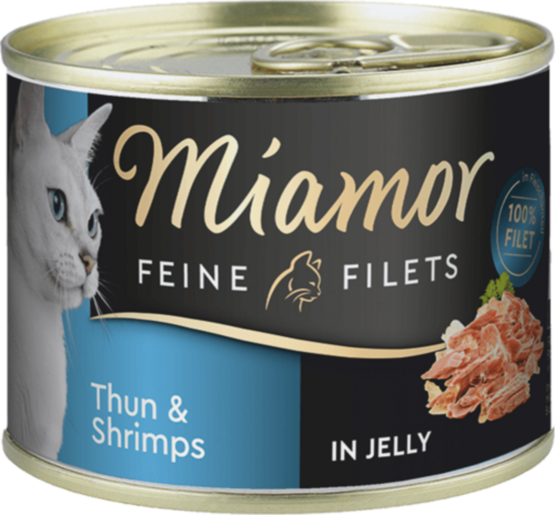 Miamor Filets in Jelly Dose 185g - Thunfisch+Shrimps