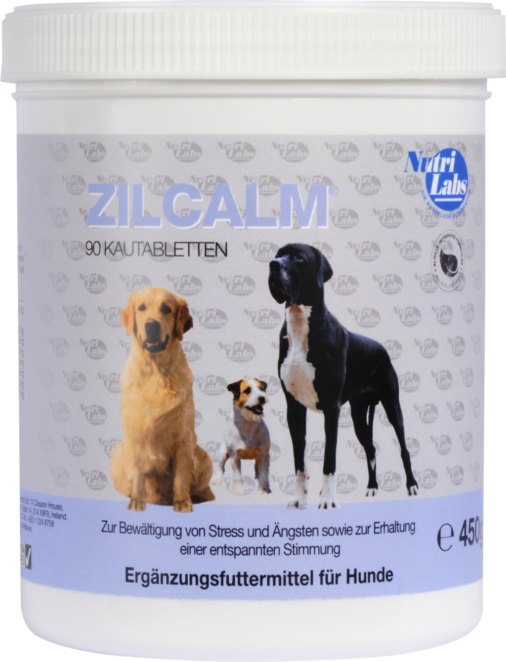 NutriLabs ZILCALM Kautabletten Ergänzungsfuttermittel für Hunde - 90 Tabletten