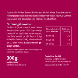 purapep Cardio Tabs Hunde - 300 g