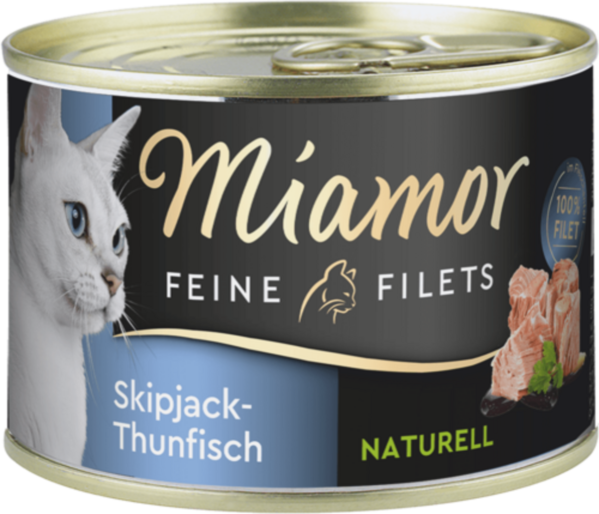 Miamor Filets Naturelle Dose 156g - Skipjack-Thunfisch