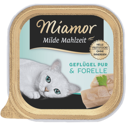 Miamor Milde Mahlzeit Schale 100g - Geflügel+Forelle