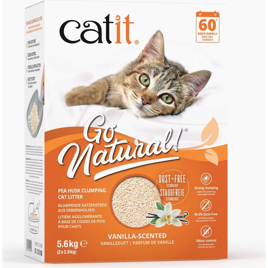Catit Go Natural! Pelletstreu Vanille, 5,60 kg - Zoolini