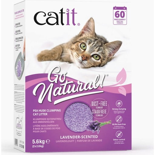Lettiera a Pellet - Go Natural! 2 x 2,8 Kg - Lavanda