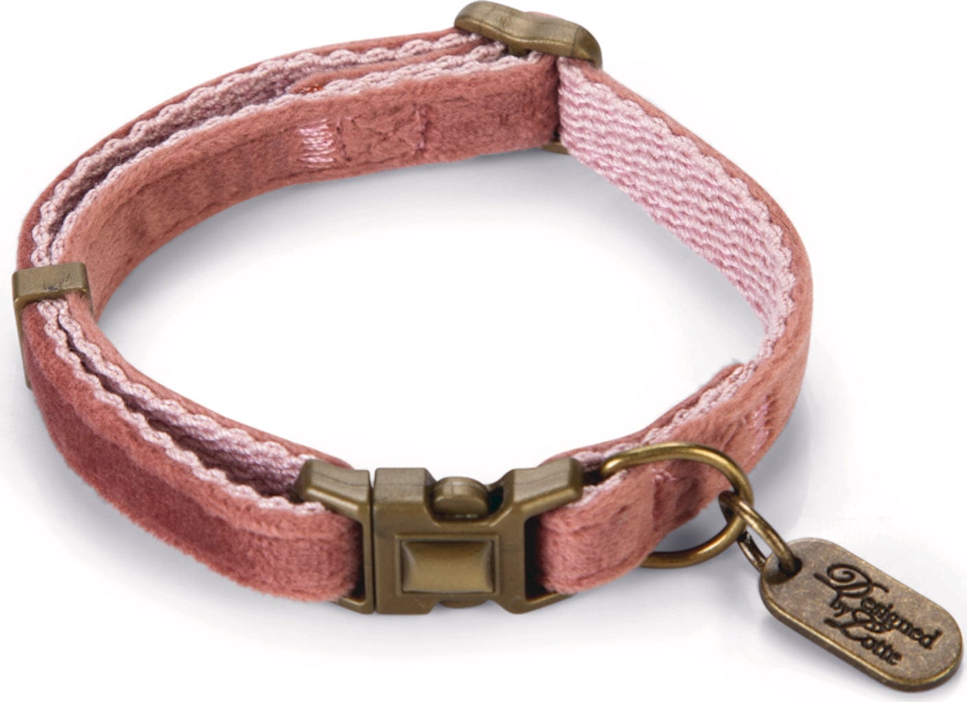 Designed by Lotte Katzenhalsband Velura - Rosa