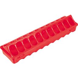 Duvoplus Mangiatoia in Plastica Rossa per Pulcini - 1 pz.