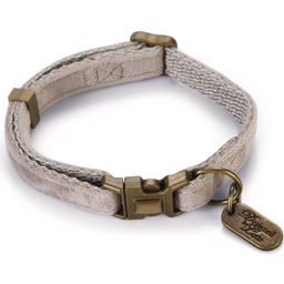 Designed by Lotte Hundehalsband Velura Grau - 20-30x1