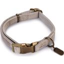 Designed by Lotte Hundehalsband Velura Grau - 26-40x1,5