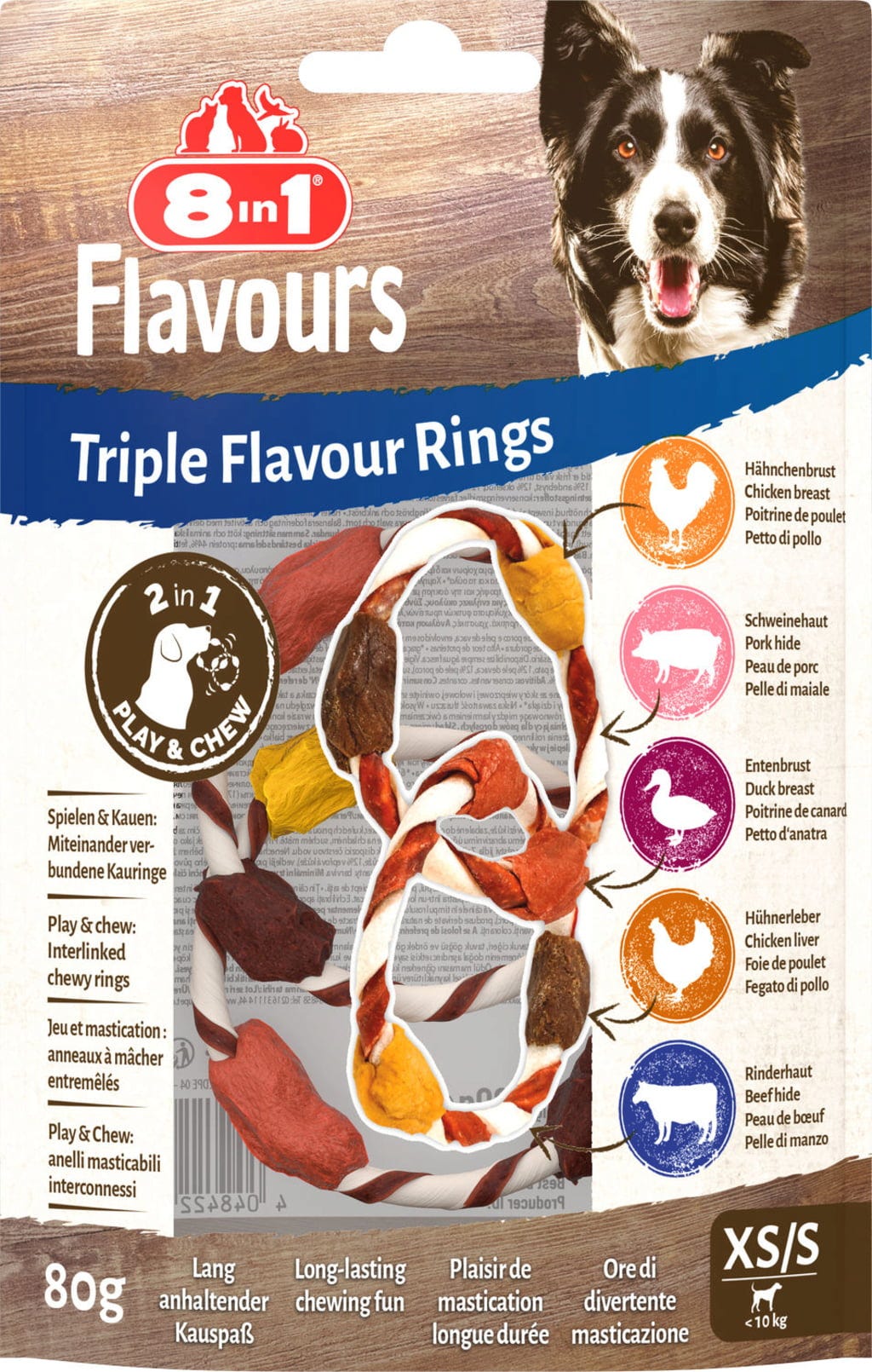 8in1 Triple Flavour Rings - XS/S