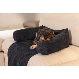 Designed by Lotte Couchkissen Hund Ribbed Anthrazit - 50x45 cm