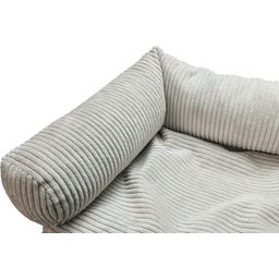 Designed by Lotte Couchkissen Hund Ribbed Hellgrau - 90x55 cm